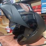 STUDDS TROOPER DV Matt Black Flip-Up Modular Helmet (ISI & DOT Certified)