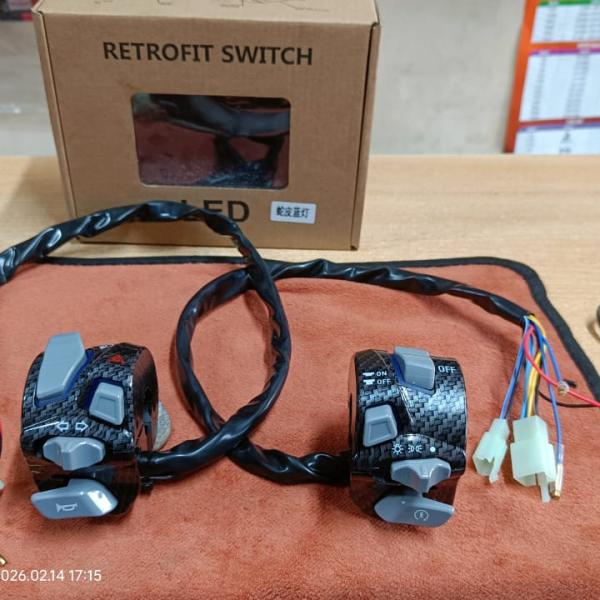 Motorcycle LED Retrofit Switch (Handlebar Mounted Control Set)