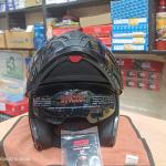 STUDDS TROOPER DV Glossy Black Flip-Up Modular Helmet (ISI & DOT Certified)