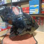 STUDDS TROOPER DV Glossy Black Flip-Up Modular Helmet (ISI & DOT Certified)