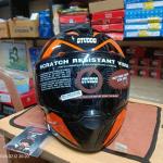 STUDDS TROOPER DV Orange Black Flip-Up Modular Helmet (ISI & DOT Certified)