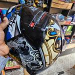 Vega Bolt Crown Men Full Face Helmet – Black Blue