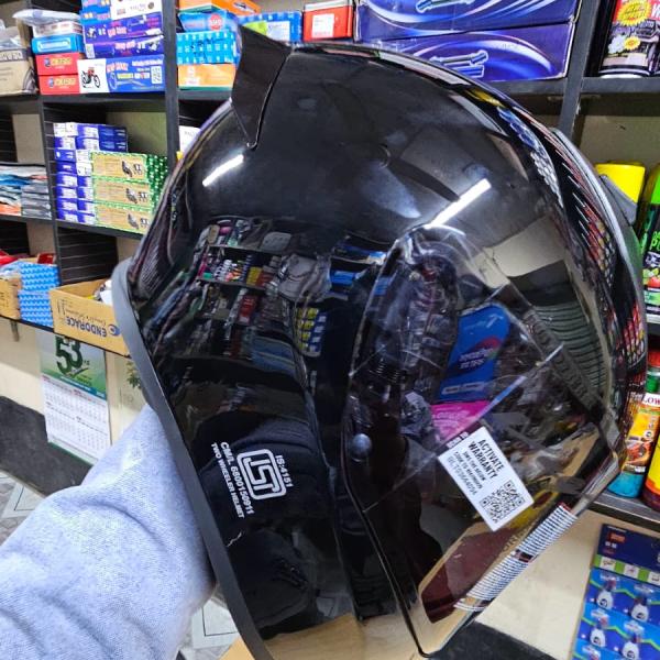 Vega Bolt Full Face Riding Helmet – Glossy Black