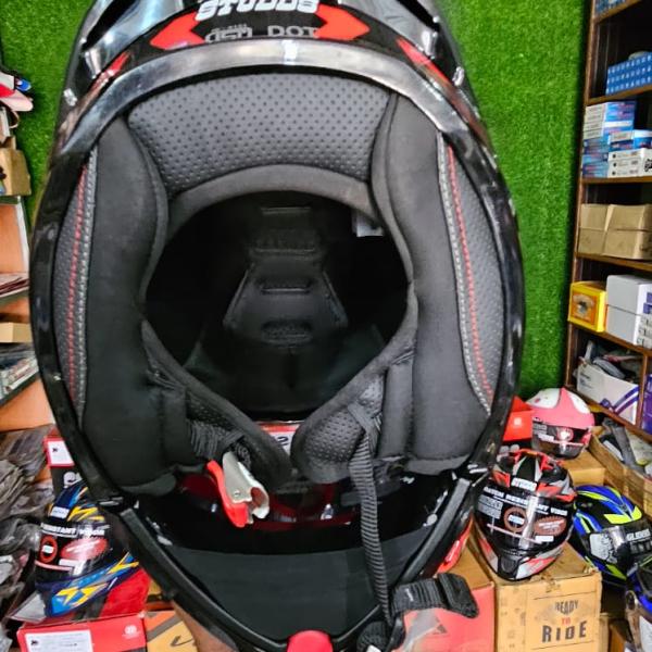 STUDDS Trooper D3 Ventura Decor Helmet – Black N2