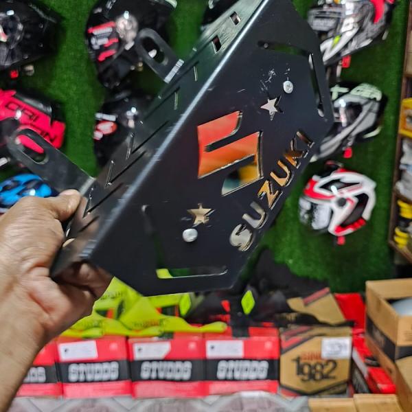 Suzuki gixxer/gixxer SF silencer guard Laser Cutting padani