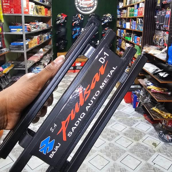 Bajaj Pulsar Single Disc Silencer Cover Silencer Guard Silencer Protector Black...